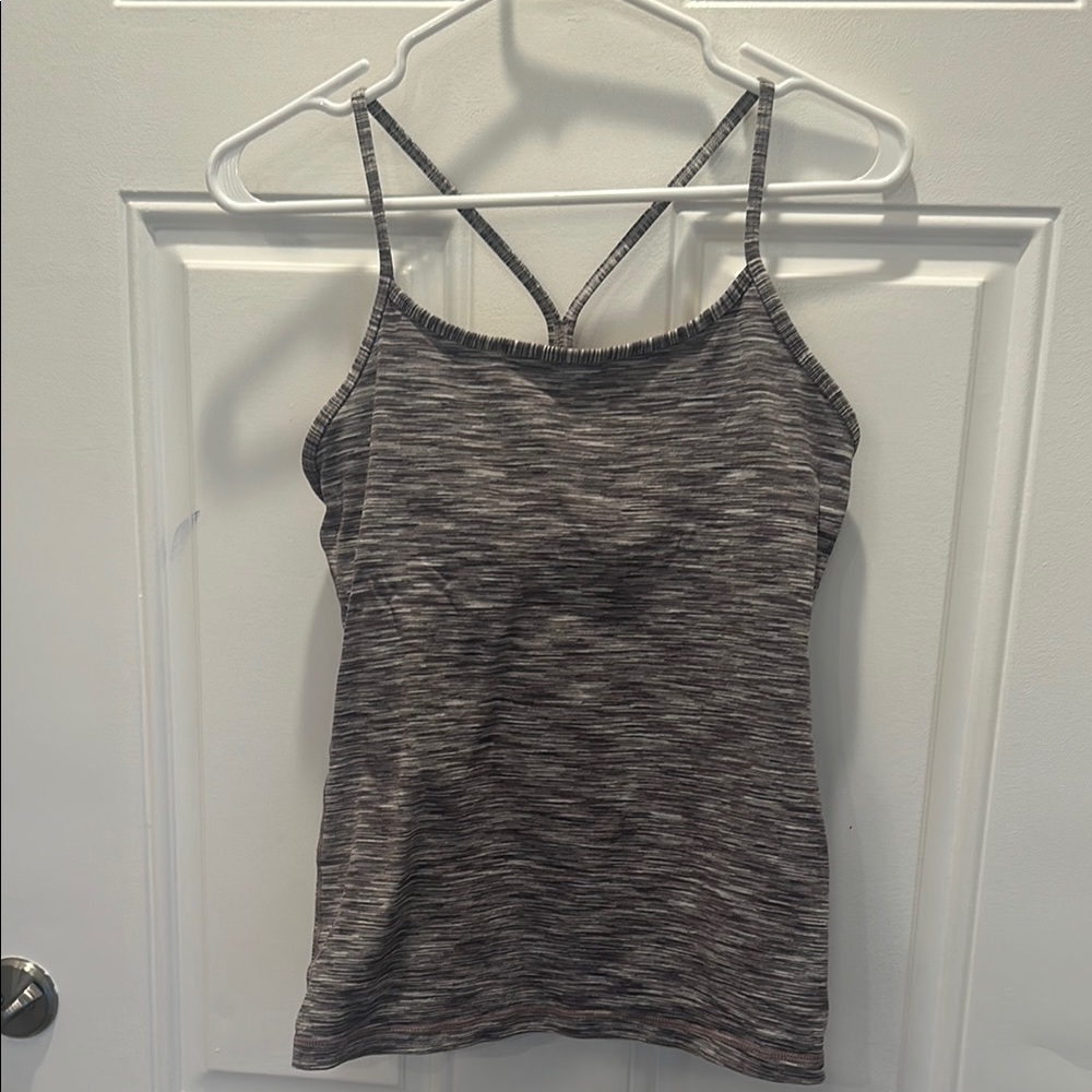 Lululemon power-y tank gray space dye. Size 8